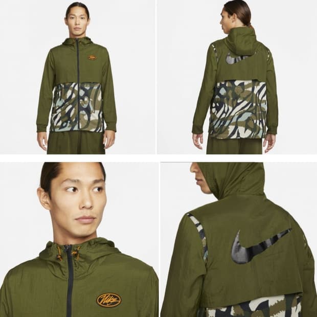 100/105.나이키 카모 런닝재킷