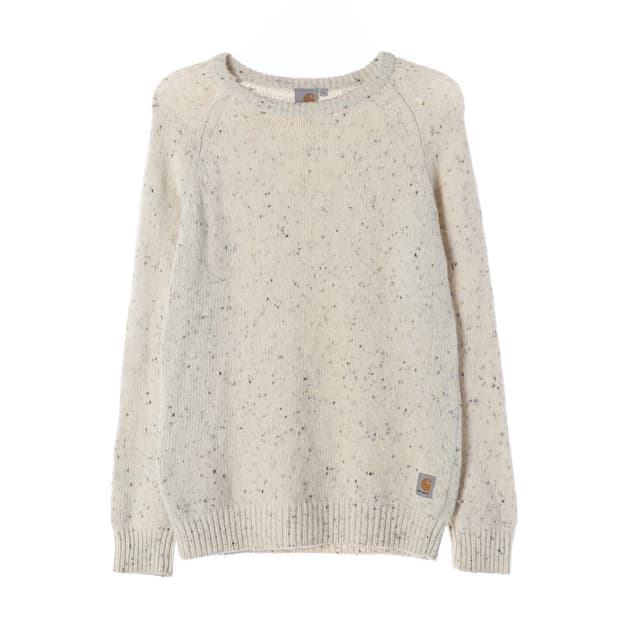 칼하트 WIP 램스울 네프 니트 아이보리 S