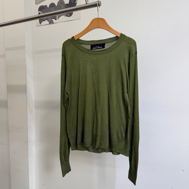 TRICOT COMME DES GARCONS 실크 니트