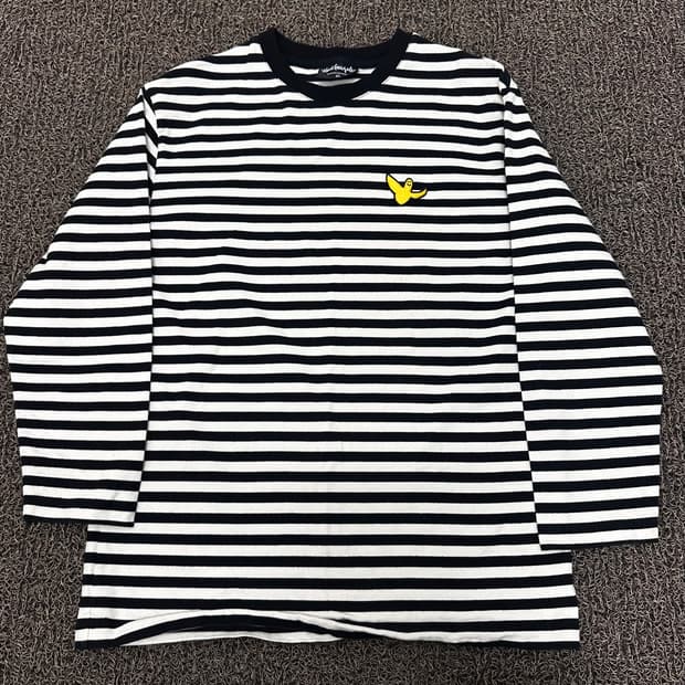 마크곤잘레스 여성 스트라이프 긴팔티셔츠 블랙 XS