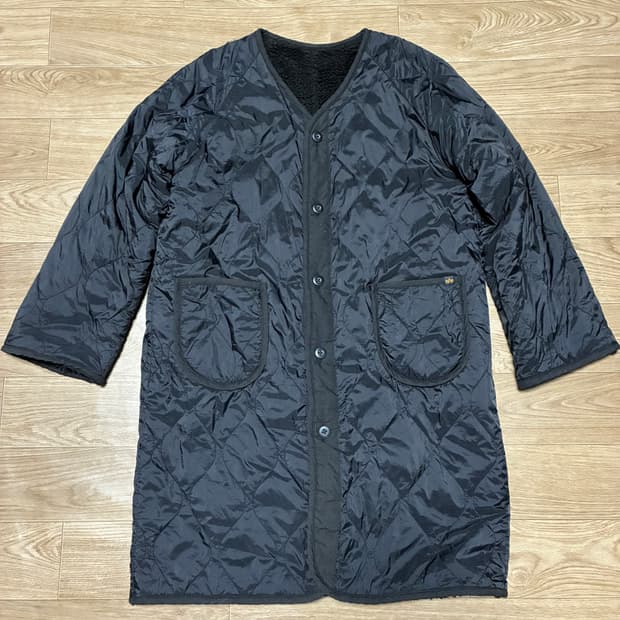 S) 알파인더스트리 빔즈 리버시블 후리스 보아털 코트 블랙