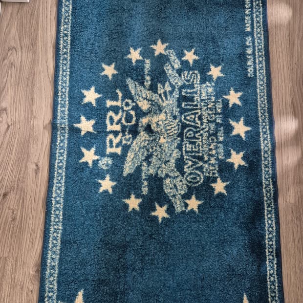 RRL 로고 러그 80x148 사이즈