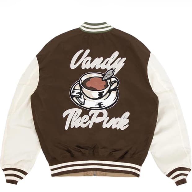 반디더핑크X알파 봄버 자켓 리버시블