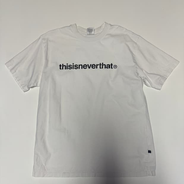 디스이즈네버댓 스펠아웃 화이트 반팔 티셔츠 M