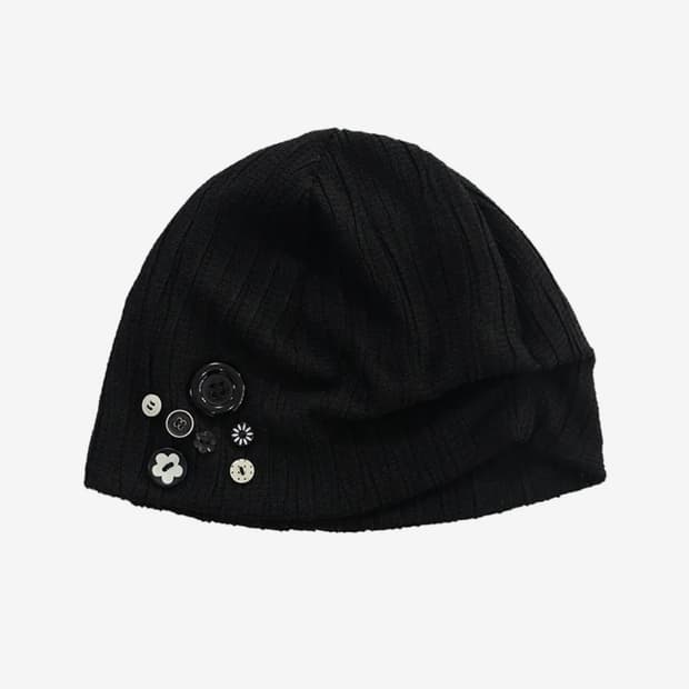 버튼 포인트 비니