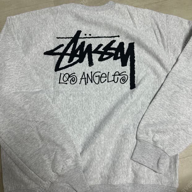 [XXL] 스투시 스탁 로스앤젤레스 LA 맨투맨 애쉬헤더