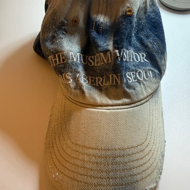 the museum visitor denim cap