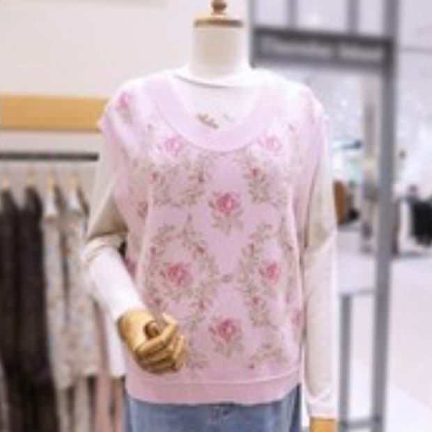 써스데이아일랜드(Thursday Island) U넥 니트베스트 프리사이즈