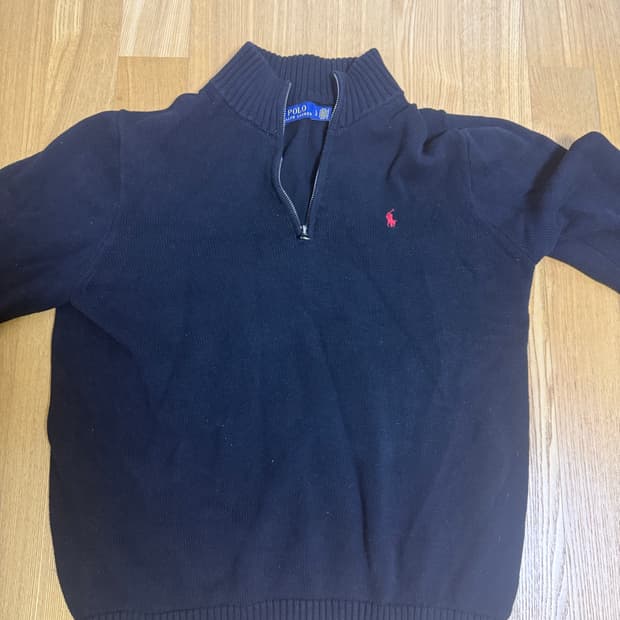 폴로 반집업 니트 L