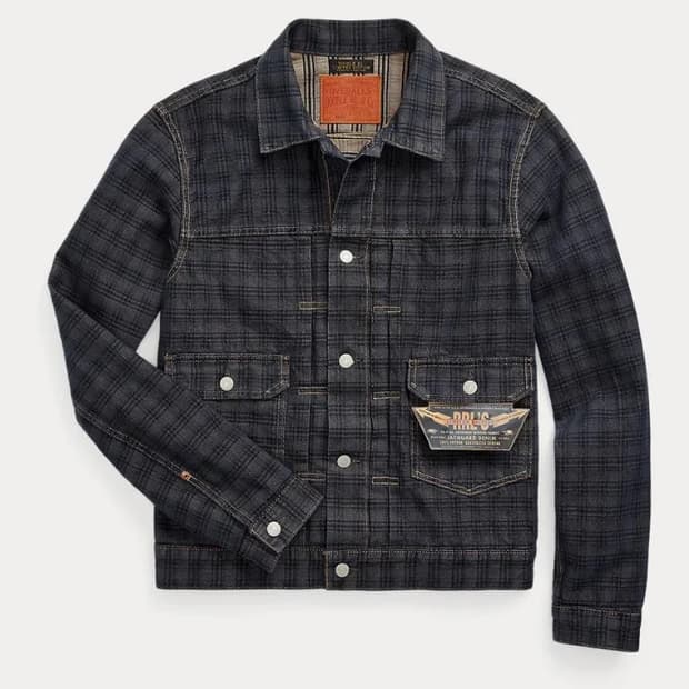 더블알엘(RRL) 리미티드 에디션 자카드 데님 재킷 M사이즈