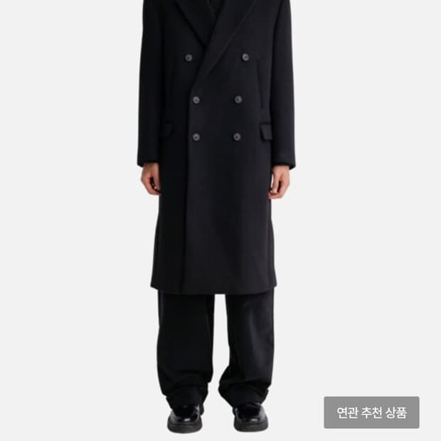 eql 더블 브레스티드 코트 m 새상품