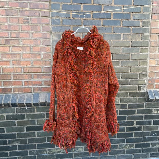 보헤미안프린지니트가디건