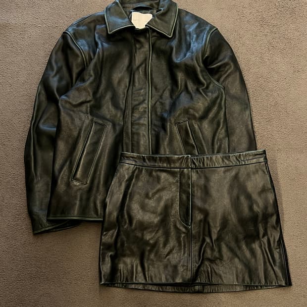 H&M 스튜디오 컬렉션 하이엔드 양가죽 셋업 처분 