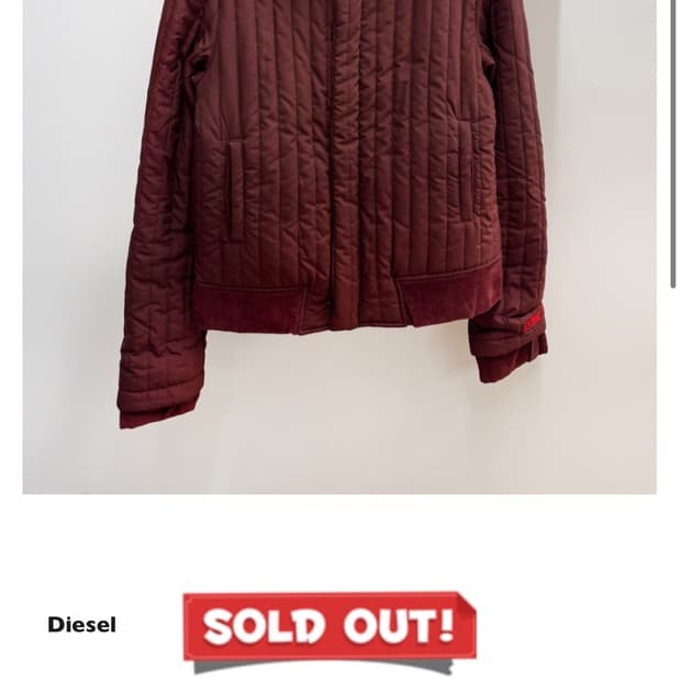 케미컬스포츠 디젤 자켓 Diesel Quilted Down Jack