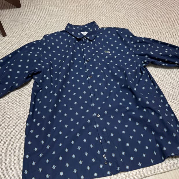 라코스테 페이즐리 포플린 셔츠 41사이즈