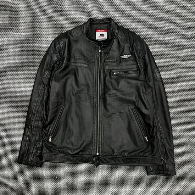 후부 리얼레더 쉽스킨 레더자켓