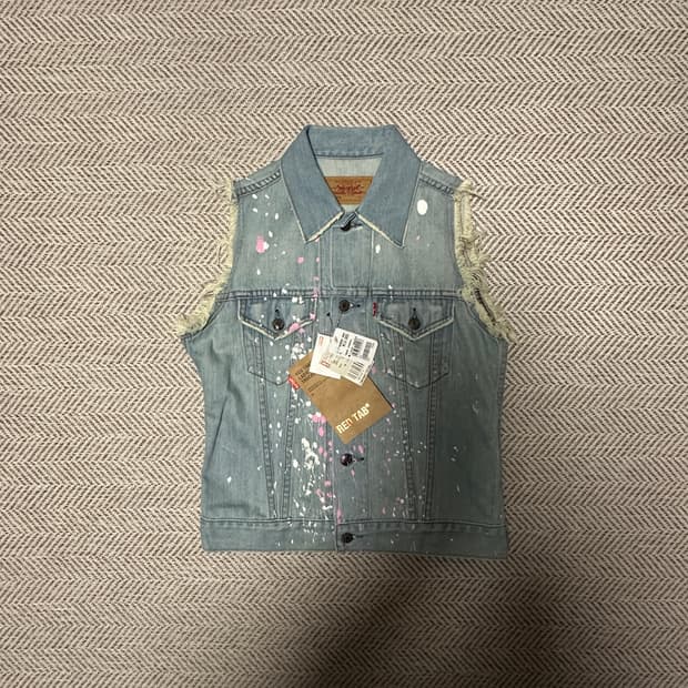 LEV'S 78500 painting denim vest