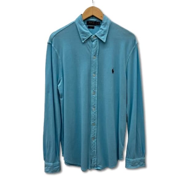 폴로 랄프로렌 라이트 블루 버튼다운 셔츠