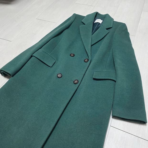 새상품급) 리스트 쉬즈미스 울 롱코트 민트컬러💚