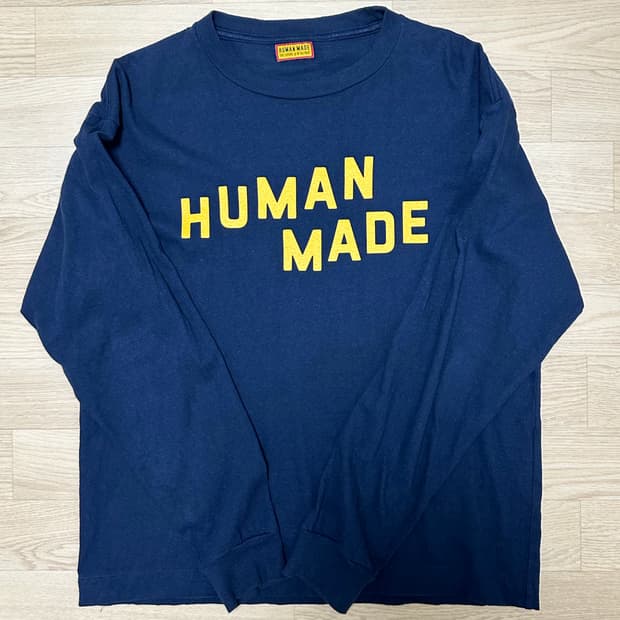휴먼메이드 롱슬리브 티셔츠 네이비 m
