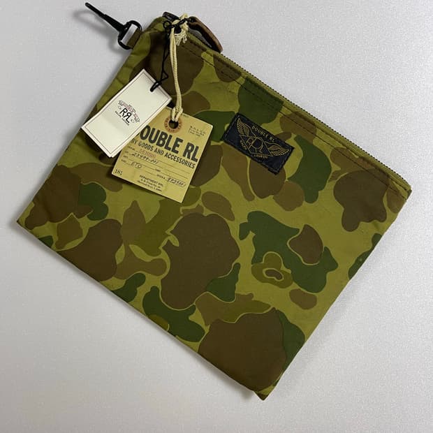 RRL 밀리터리 카모 파우치