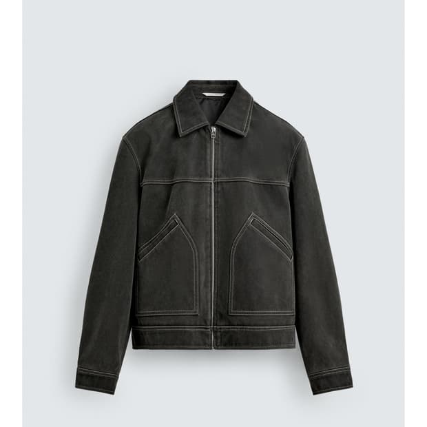 자라 페이크 워싱 스티치 재킷(새상품) m사이즈