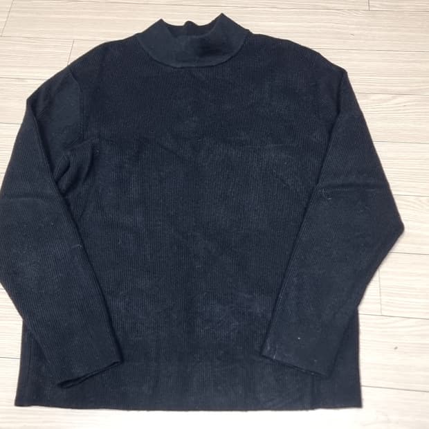 빈티지 골지 목폴라 니트 블랙(100)