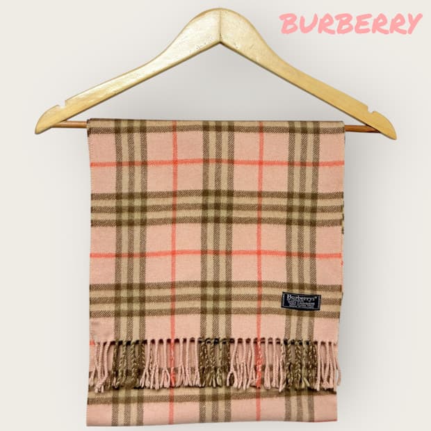 버버리 노바체크 캐시미어 100% 머플러 목도리