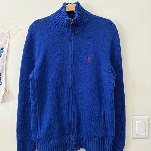 폴로 니트집업 