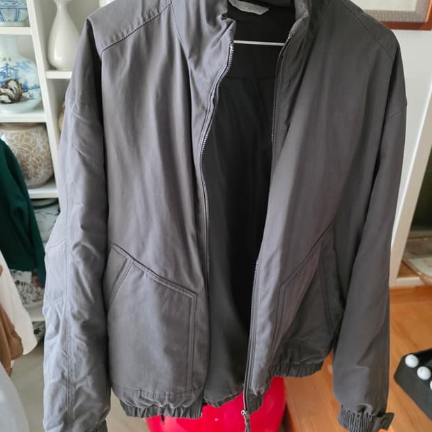 자라 남성 봄버 자켓 그레이 L사이즈