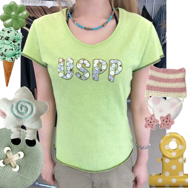 일본 빈티지 USPP 민트 반팔