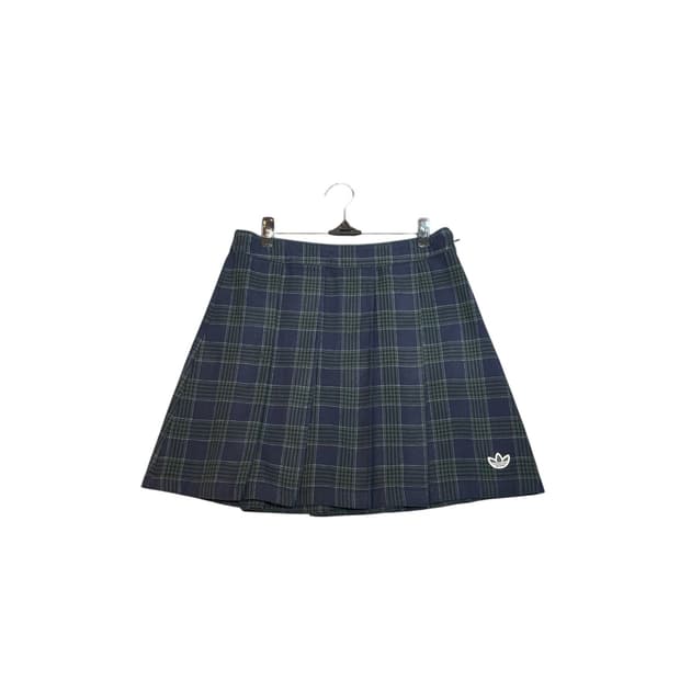 아디다스 여성 체크 치마 스커트 M