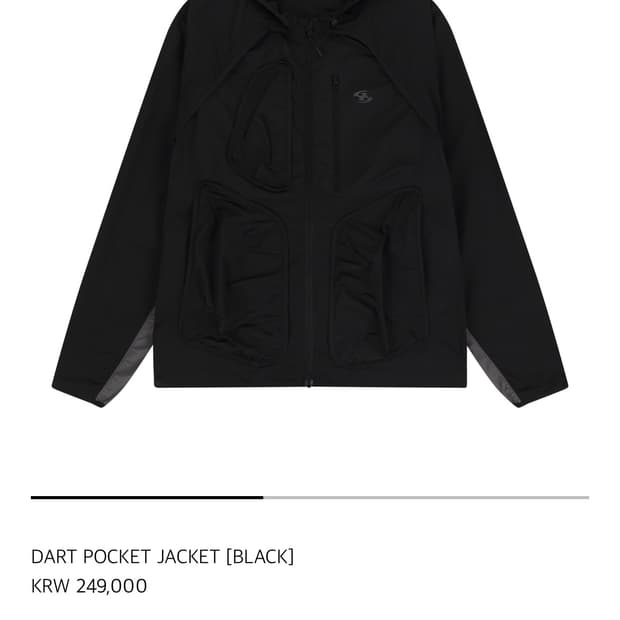 산산기어 24FW DART POCKET JACKET [BLACK] 2