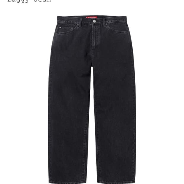 슈프림 바지 블랙 32