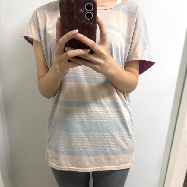 vintage stripe back point t 