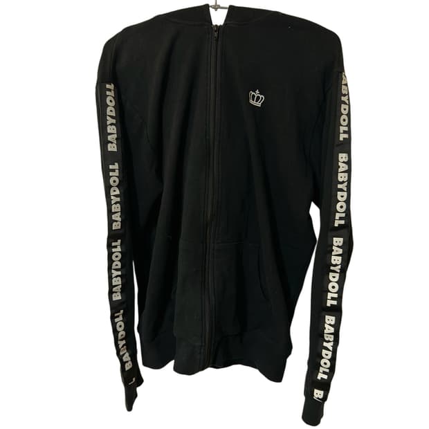 BabyDoll 베이비돌 블랙 후드집업 갸루/핀터/Y2k깔