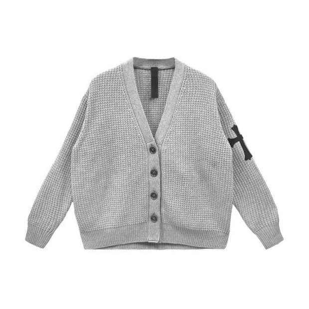 크롬하츠 히트앤런 캐시미어 가디건 L