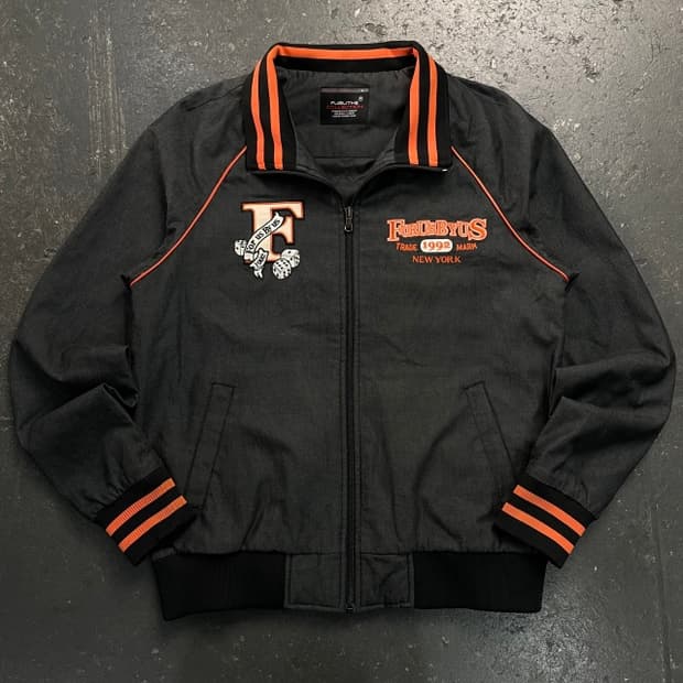 100 후부 올드스쿨 패치 자켓