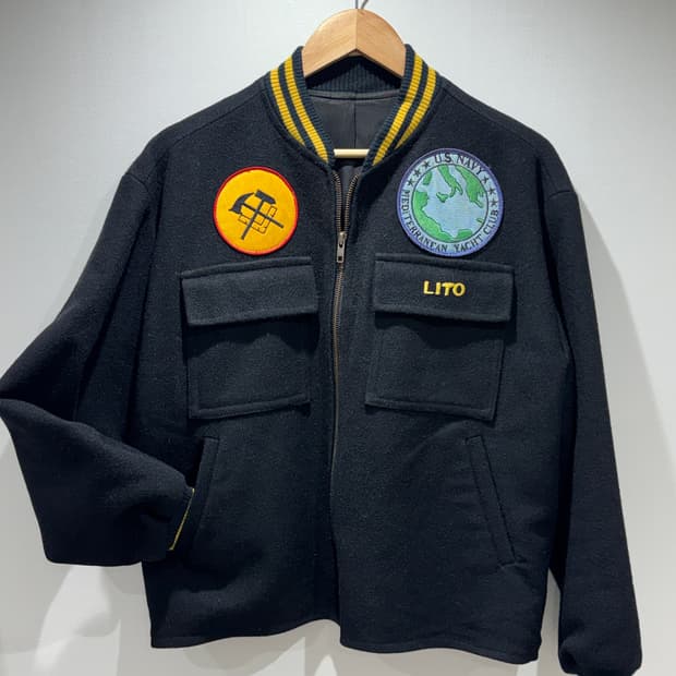 80s USN 수베니어 울 자켓