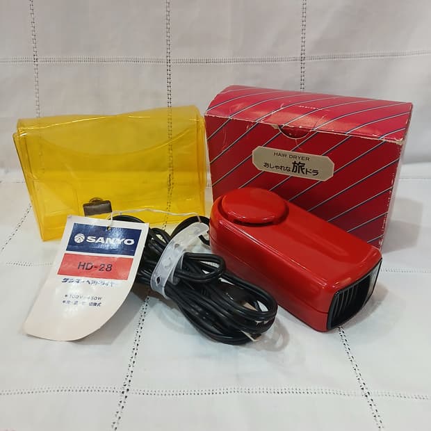일본 빈티지 산요 미니 헤어드라이어
