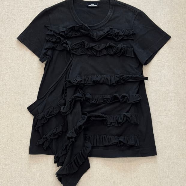 꼼데가르송 20aw 프릴 레이어드 티셔츠