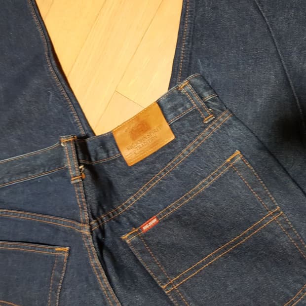 36인치 / 일본 빅존 /오키야마 일자데님/토랄