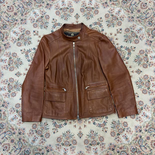 이태리 빈티지 바이커 램스킨 자켓