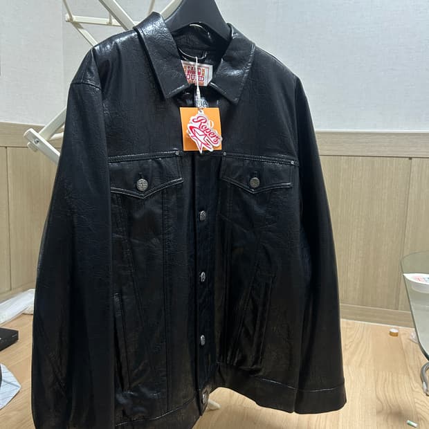 샌드사운드 유광트러커자켓M