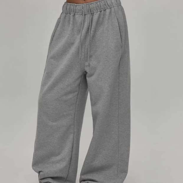 블랙업 헤비스웨트 와이드 팬츠