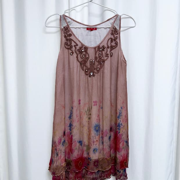 pijomul vintage flower sleeveless