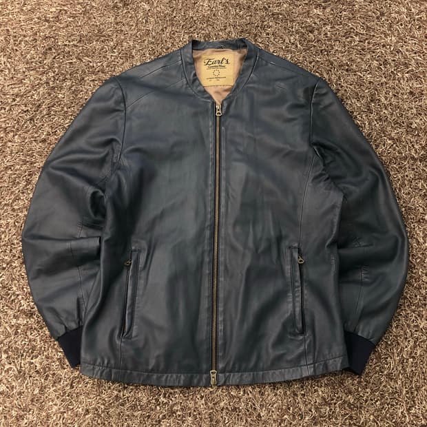 JPN 빈티지 EARLS 양가죽 블루종 레더 가죽 자켓