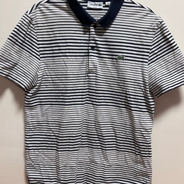 라코스테 스트라이프 카라티 US M 슬림핏