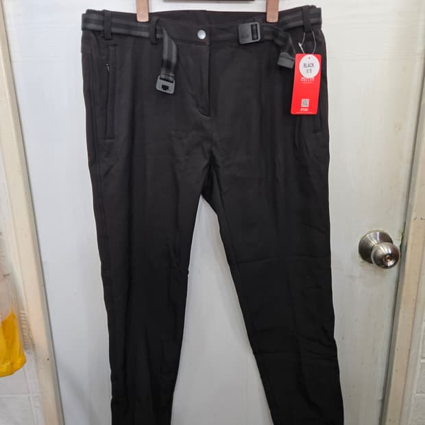 34사이즈,택있는새상품)) Mountain 남성 기모 바지! 블랙 색상!