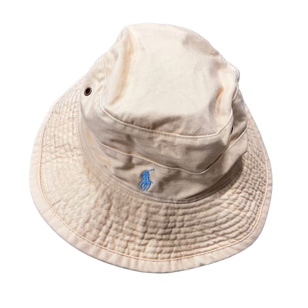 폴로 베이지 버킷햇
